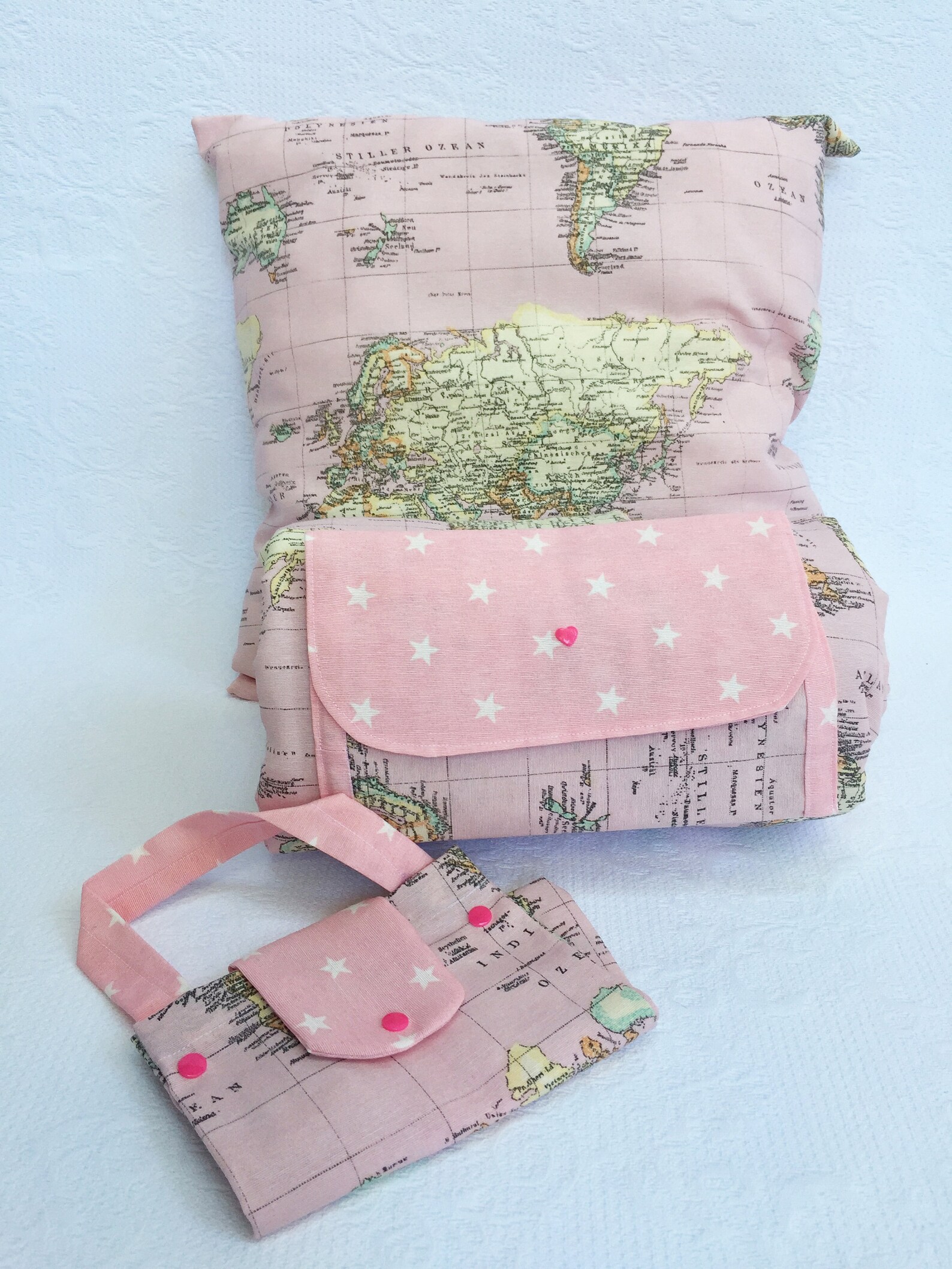 Baby Girl Quilted Travel Mat Set Cute Baby Girl Play Mat Etsy UK