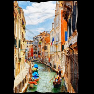Venice II Fleece Blanket - Portrait