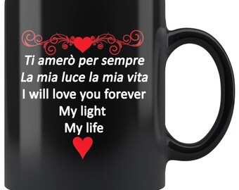 I Will Love You Forever 11oz Black Mug