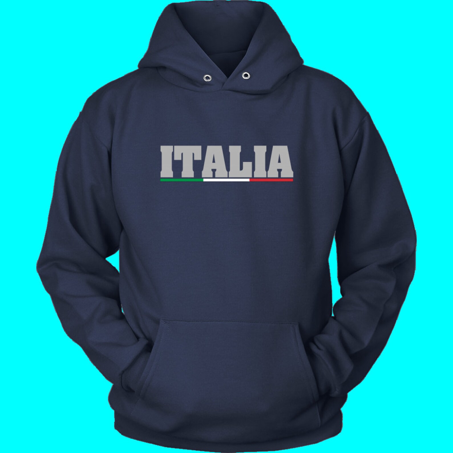 Italian Shirts Unisex Hoodie With Italia Design Etsy