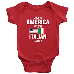 Made in America with Italian Parts Baby Onesie