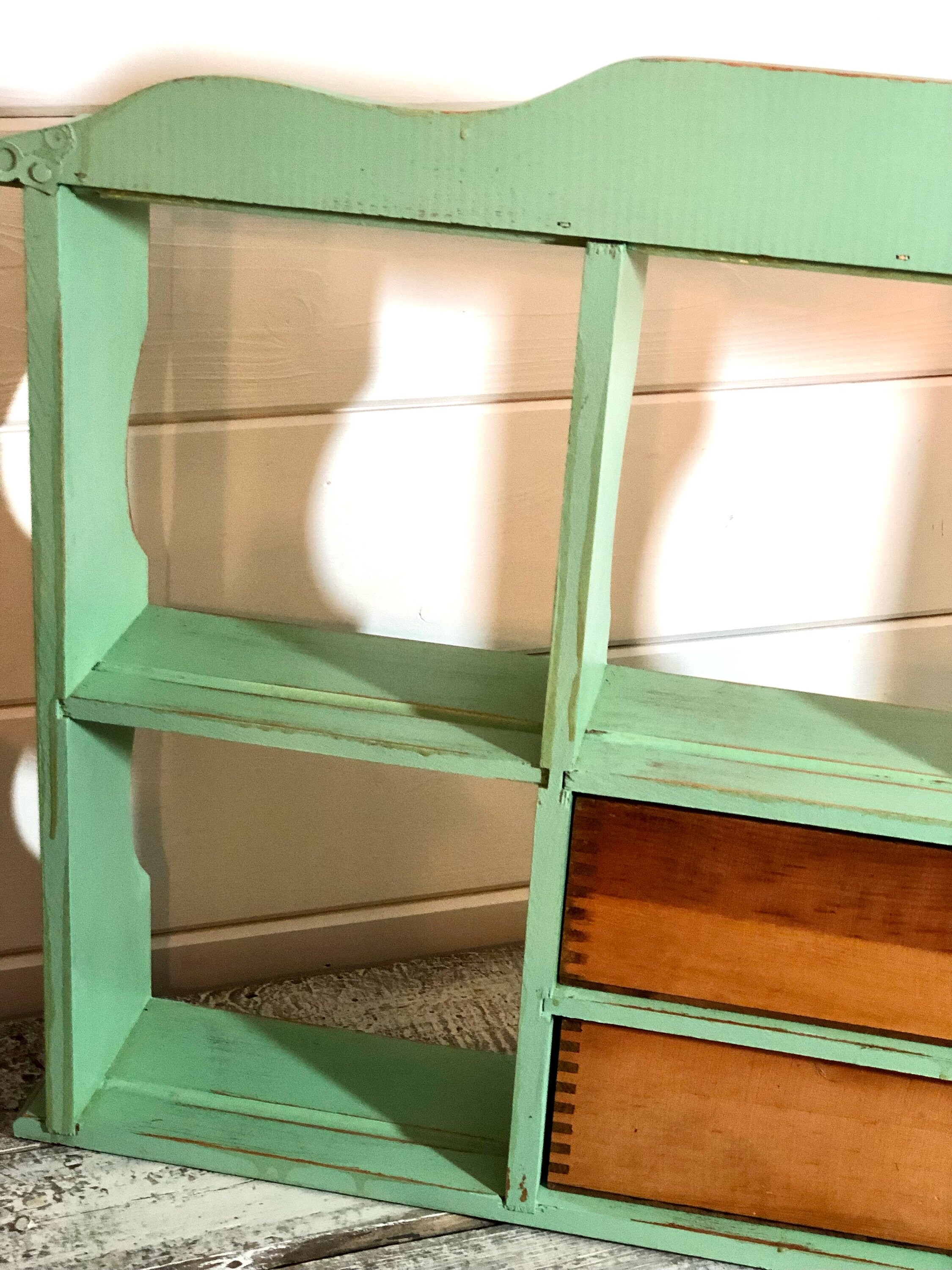 Hand Painted Wooden Shelf Farmhouse Home Decor Hanging Etsy