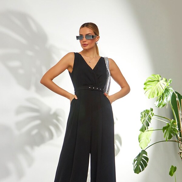 Wide Leg Jumpsuit - Etsy