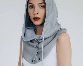 Waterproof Hooded Scarf Rainproof Hood for Travel Portable rain hood Protection Cowl Hood