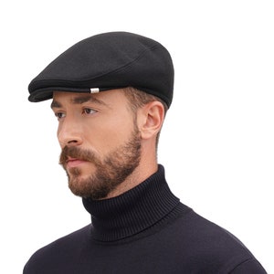 Mens wool flat cap Ivy cap