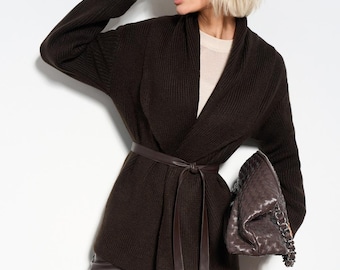Warm Wool Cadigan for Women, Wrap Sweater