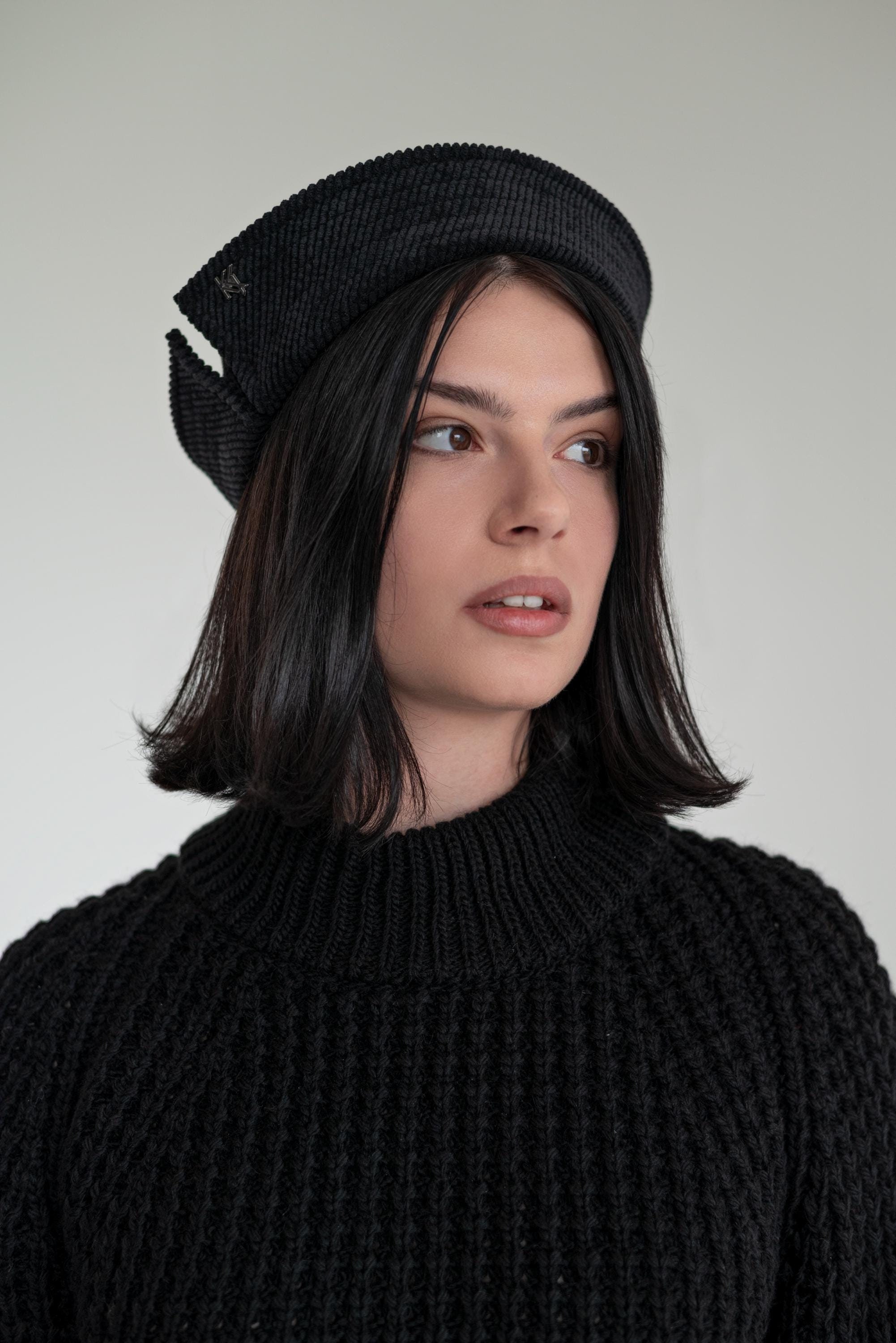 Warm ribbed sailor hat Fashion warm unisex hat