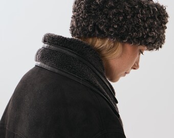 Warm Vintage Style Pillbox Cap, Winter Faux Fur Pillbox Hat for Women