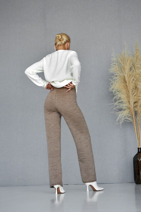 HeJx Lady Pencil Pants Solid Color Casual Woolen India | Ubuy