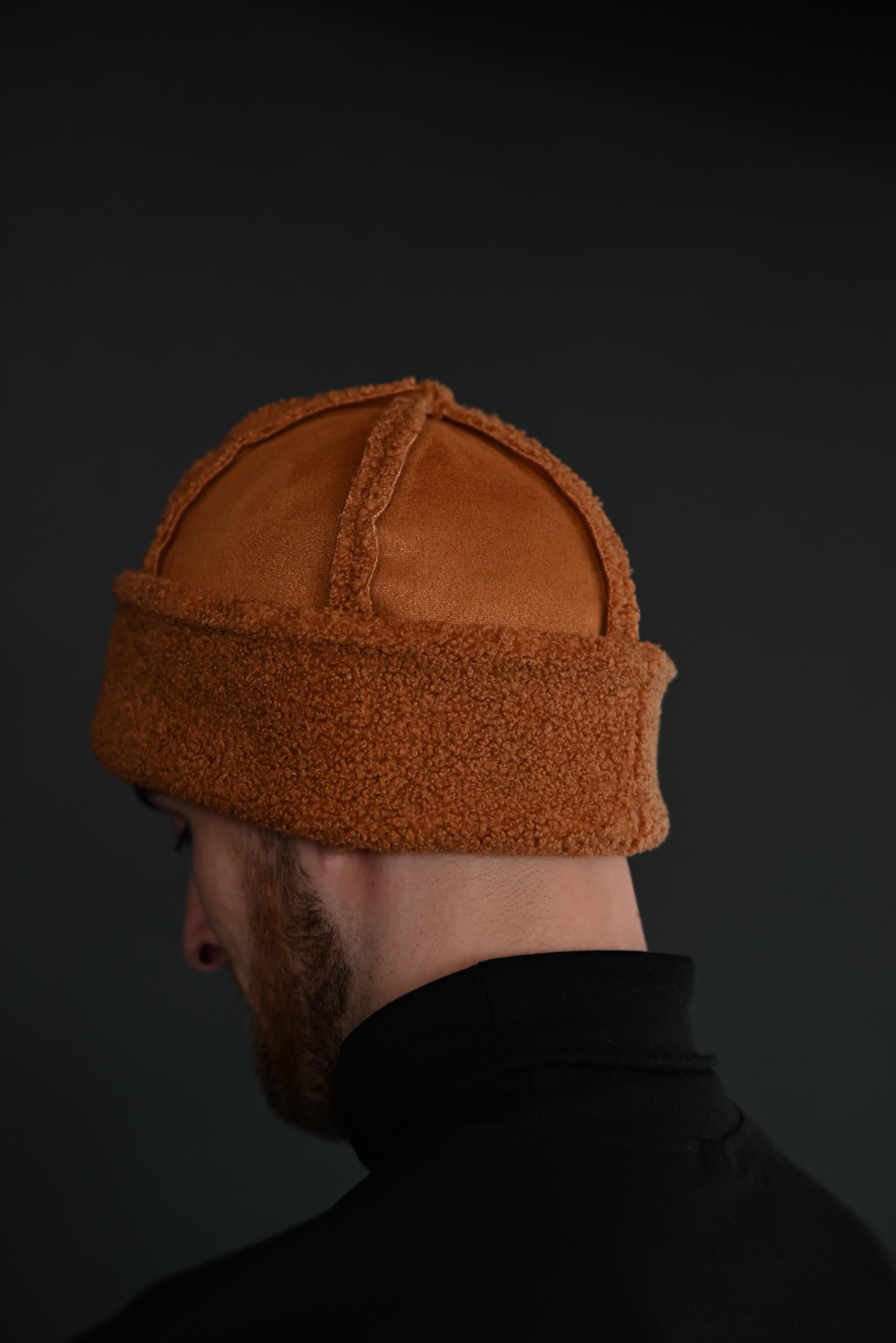 Faur Fur Chestnut Beanie Warm Sheepskin Unisex Hat - Etsy display picture 2