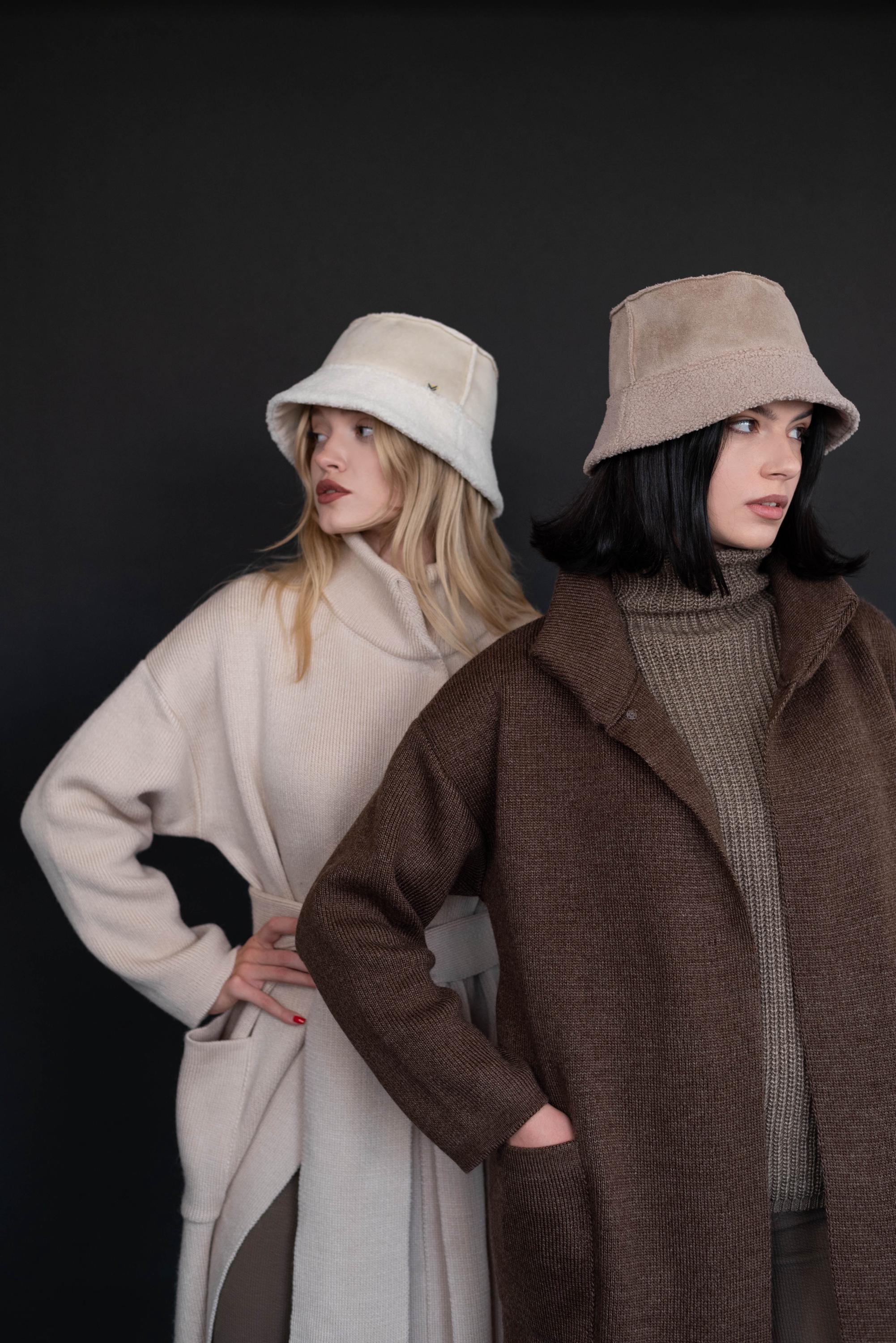 Suede Faux Fur Bucket Hat - Etsy