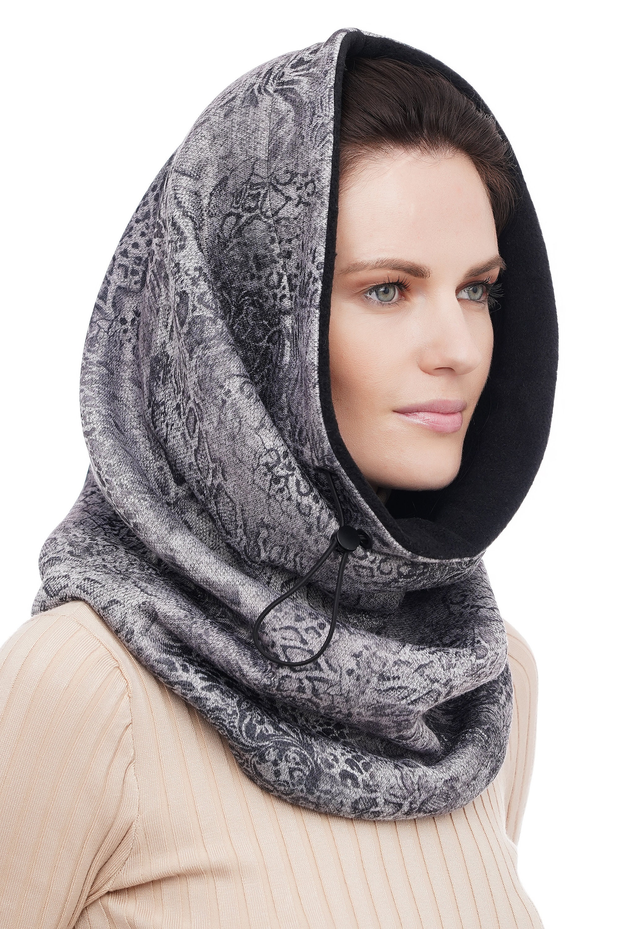 snood hooded scarf