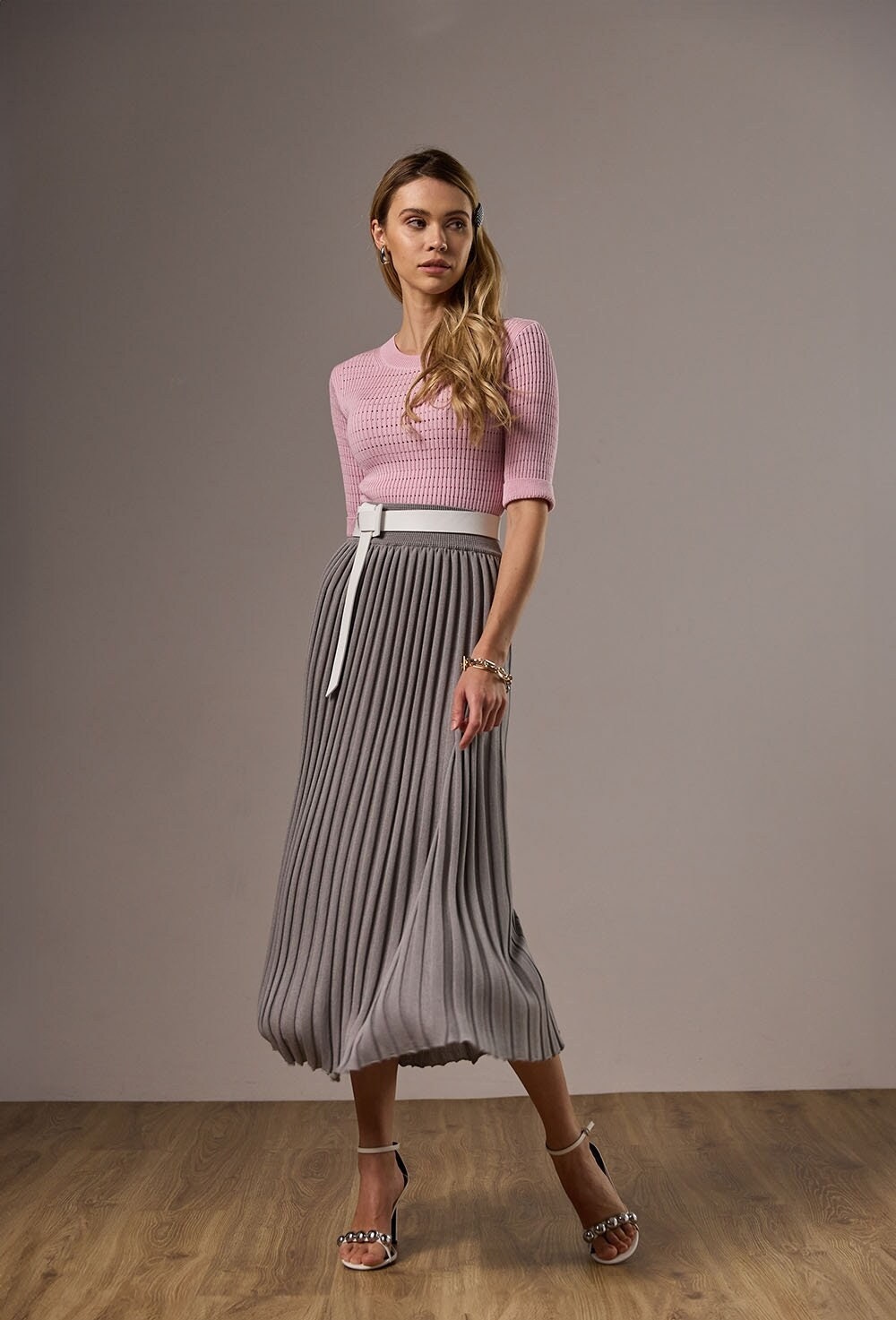 Pleated Mesh Skirt Etsy UK