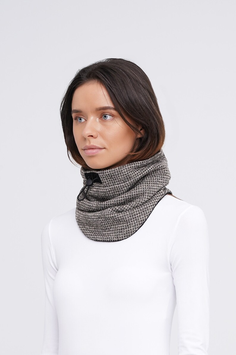 Fleece neckwarmer women Winter snood Warm fleece snood Neck Etsy