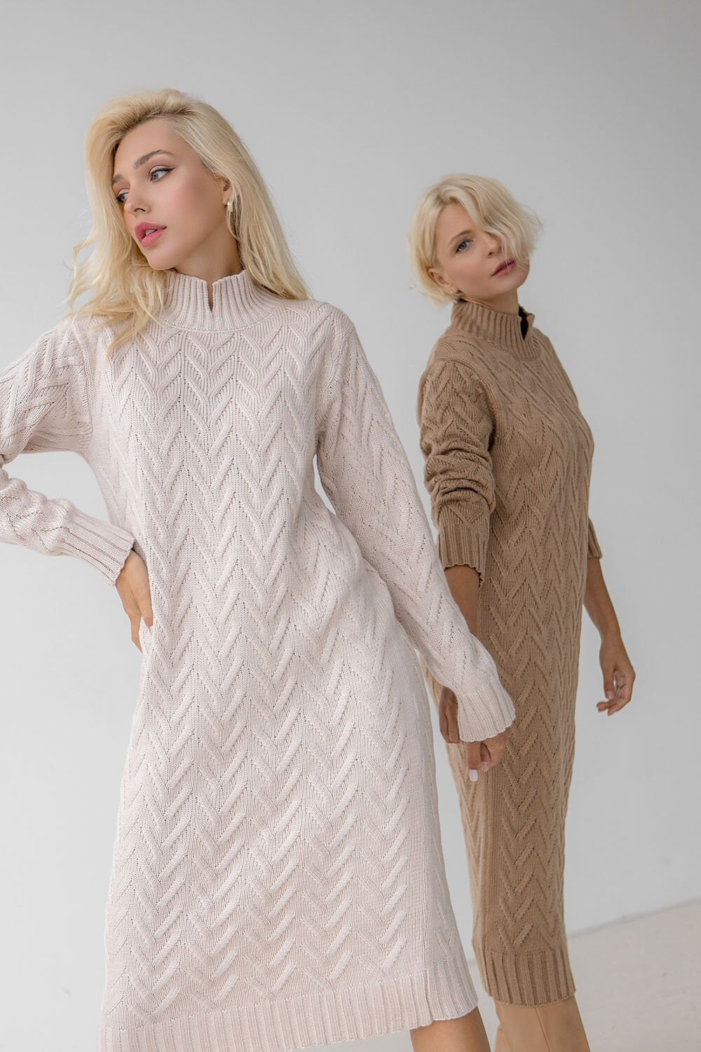 Beige Sweater Dress - Etsy