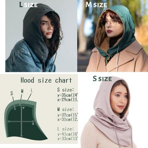 Waterproof Hooded Scarf Rainproof Warm Cowl Hood - Etsy