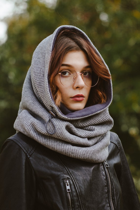 Ladies hooded scarf 2025