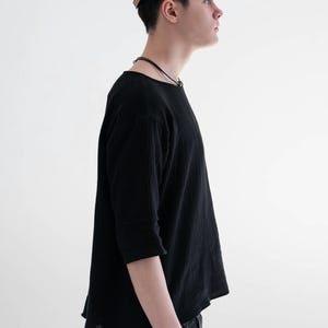 Gauze Desert Tee, Boho Festival Top, Burning Man Nomad Outfit, Avant-Garde Cosplay Shirt image 13