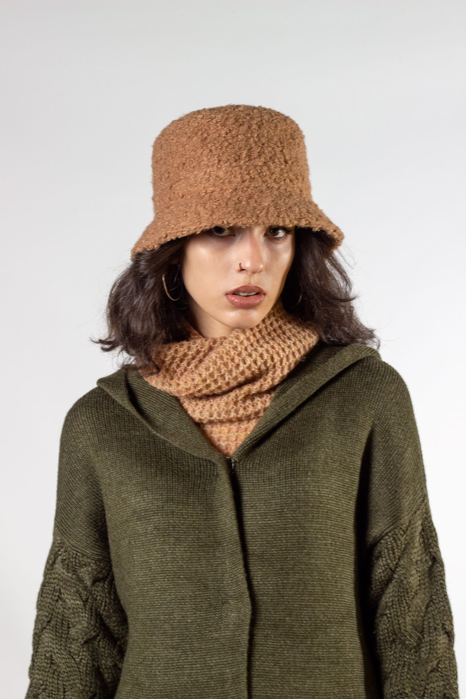 Warm bucket hat Winter bucket hat Faux fur panama Womens Etsy