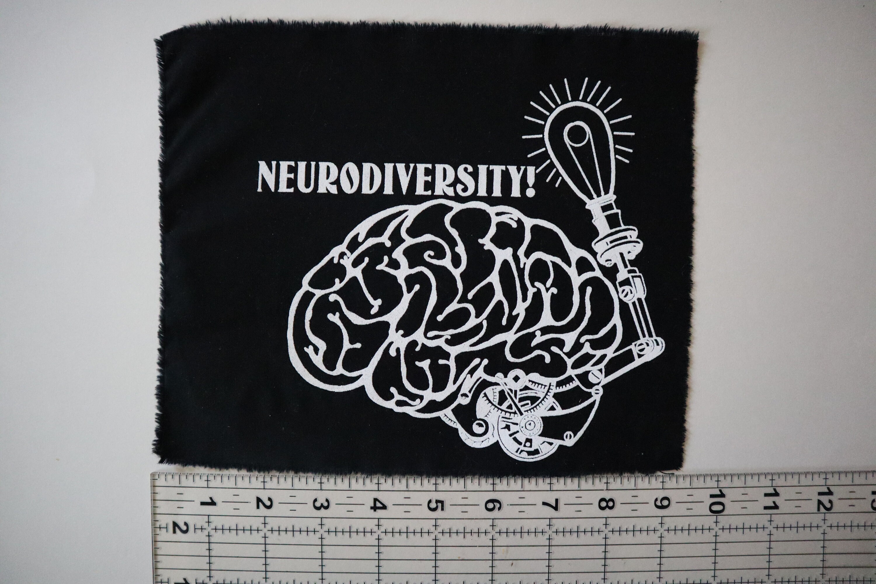 Hand Pulled Screen Printed Neurodiversity Punk Patch - Etsy