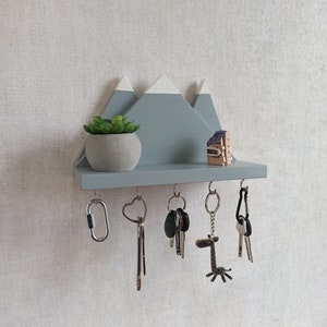 Wall key rack in form of Mountains