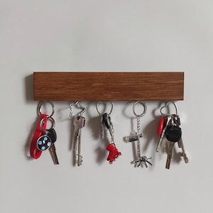 Magnetic Key Ring Holder  Say goodbye to that messy table top where you  drop your purse and keys, and say hello to this gorgeous magnetic key ring  holder! Keep your everyday