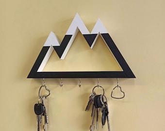 Wall key holder Mountains with different tops