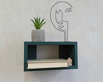 Floating Wood Shelf | Book Plant Shelf