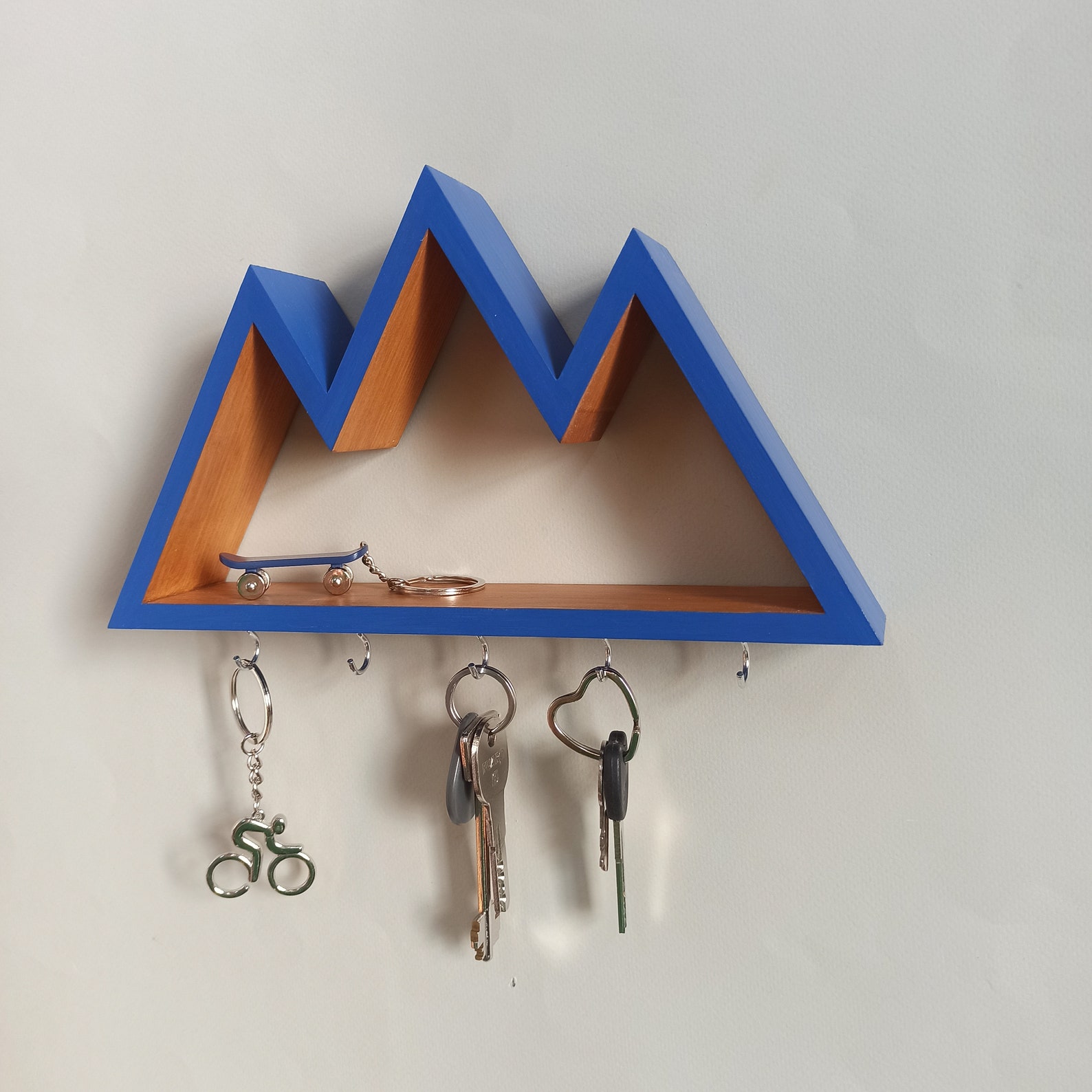 Wall Key Holder Shelf Modern Key Holder Key Holder Etsy