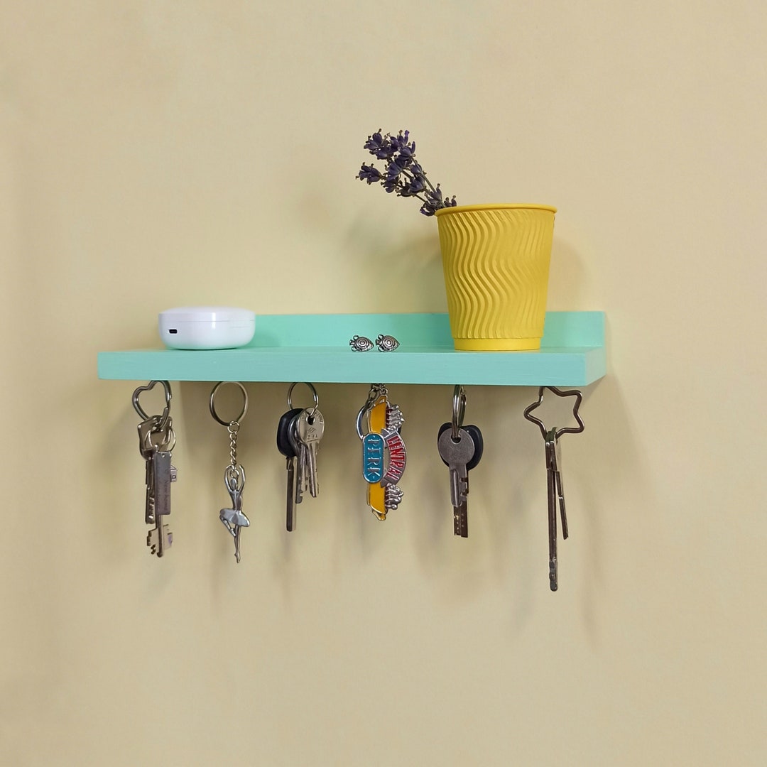 Housewarming Gift Floating Keyholder Shelf Etsy