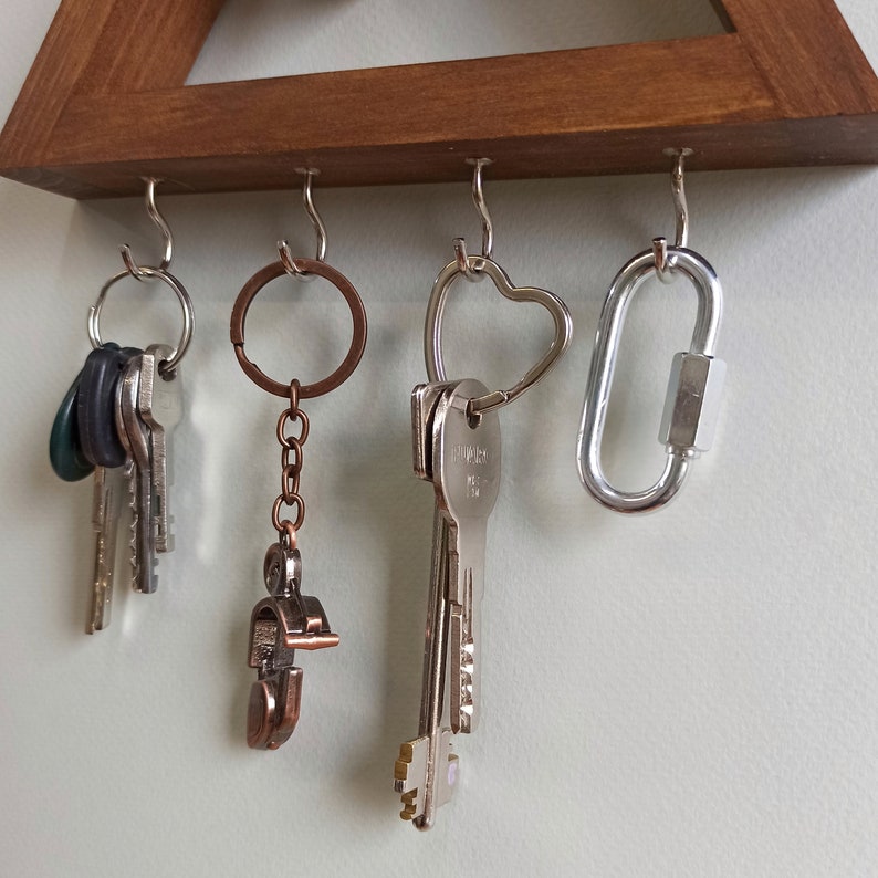 Wall key hooks in mountain peaks style