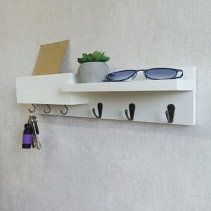 Handcrafted Wall Organizer | Entryway Coat and Keys Rack