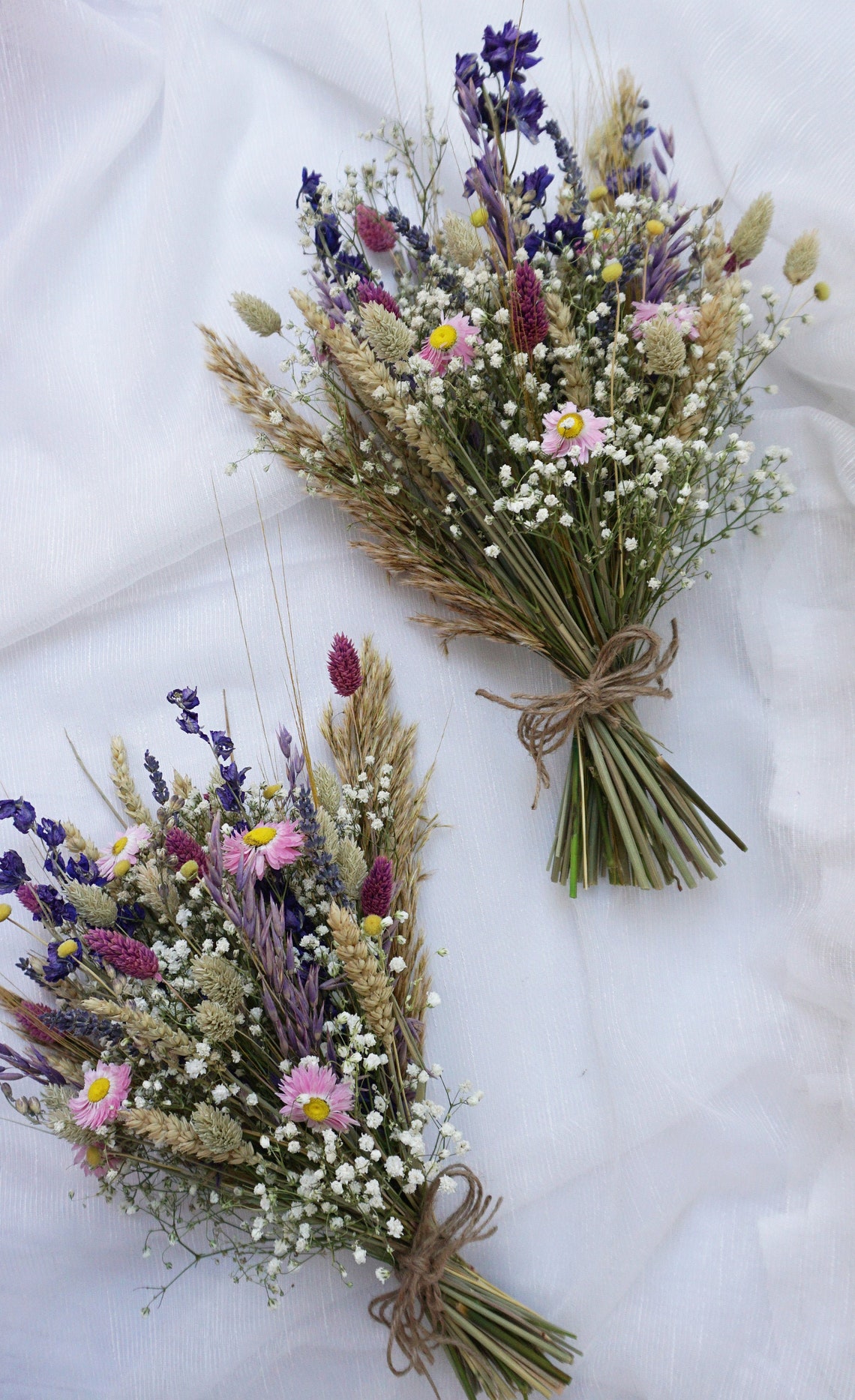 Bohemian Bride Dried Wildflower Bouquet Bridesmaid Flowergirl Etsy