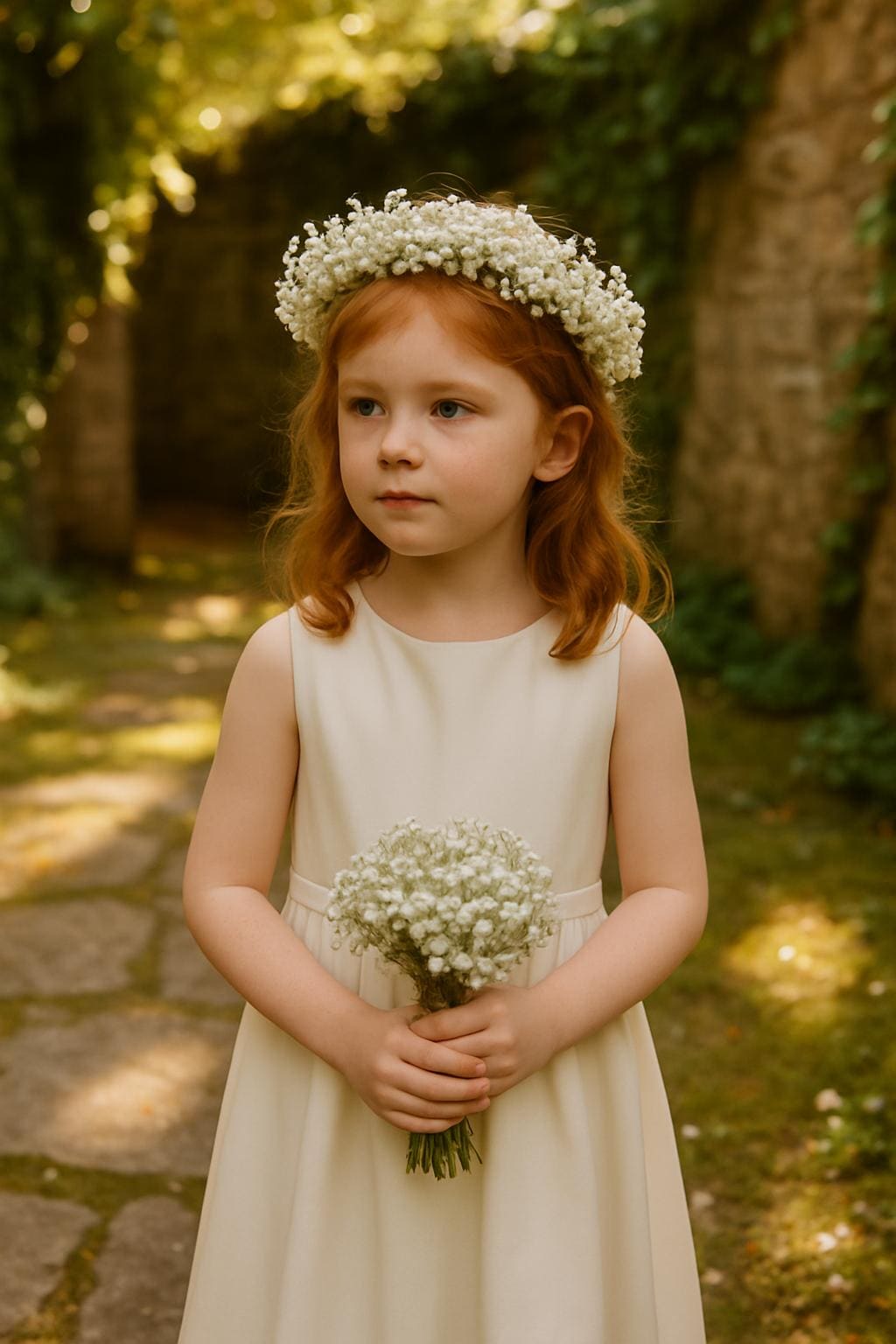 Gypsophila Babys Breath Flower Crown Bride Bridesmaid Gift
