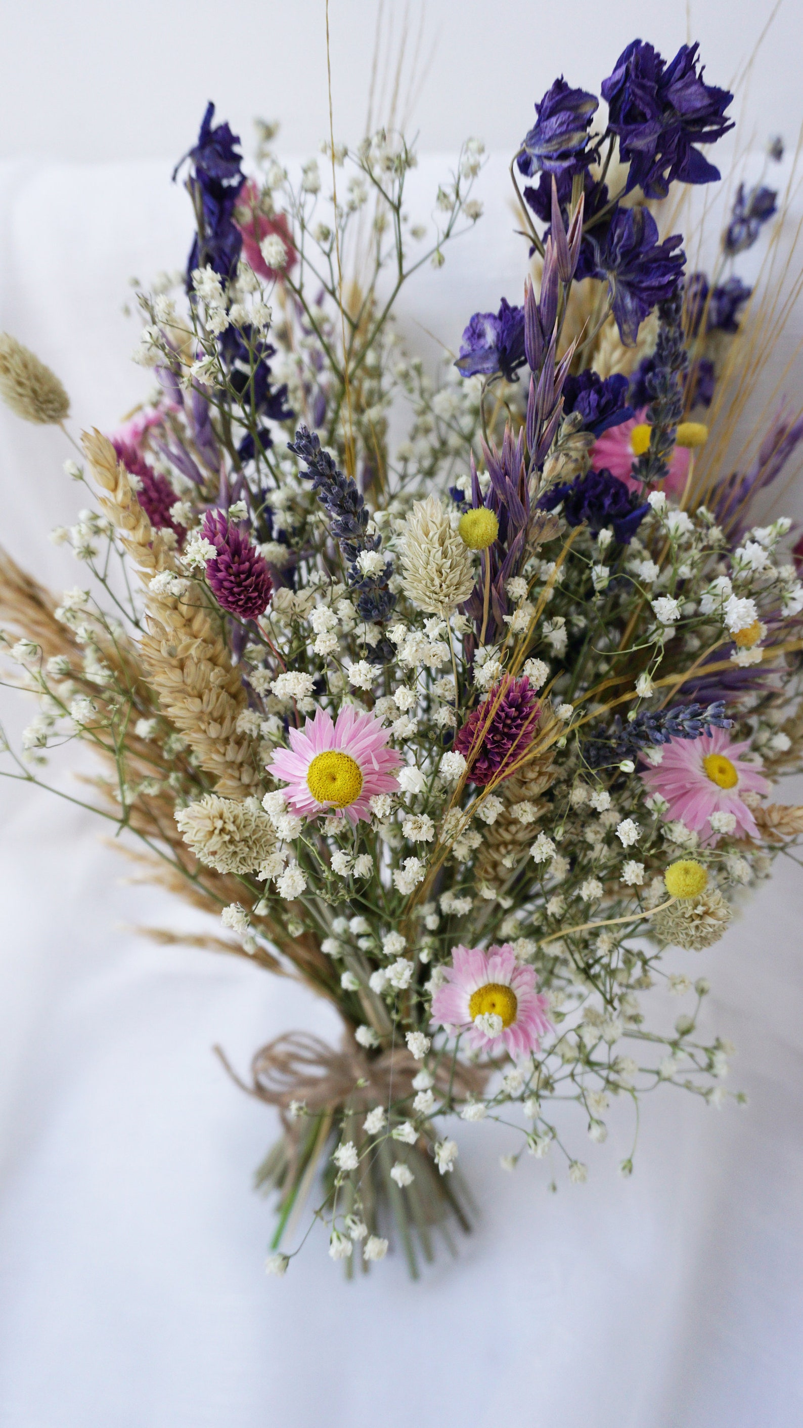 Bohemian Bride Dried Wildflower Bouquet Bridesmaid Flowergirl Etsy
