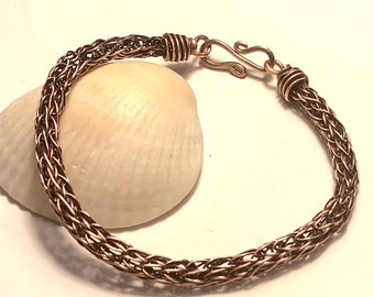 Viking Knit Wire Bracelet with Choice of Wire