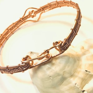 Copper or Silver Wire Woven Love Knot Bracelet image 4