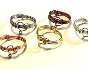 Wire Wrap Heart Ring with Choice of Wire