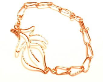 Armband i kopparblad