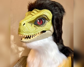 Raptor Mask Hood and Neck Pattern [PDF DOWNLOAD]