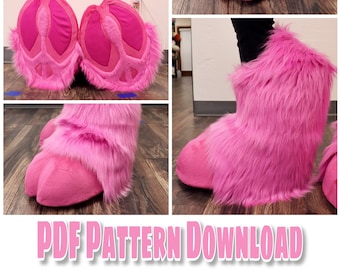 Digigrade Feet Hoof Indoor and Outdoor Pattern  [PDF DOWNLOAD]