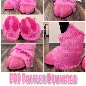 Digigrade Feet Hoof Indoor and Outdoor Pattern  [PDF DOWNLOAD]