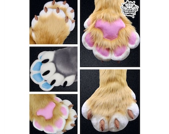 Feral Style Puffy Hand Paw Pattern with Optional Dewclaw [PDF DOWNLOAD]