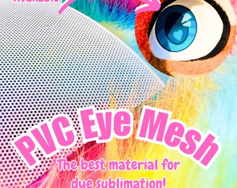 DIY .8mm and .5mm PVC Dye Sublimation Costume Eye Mesh