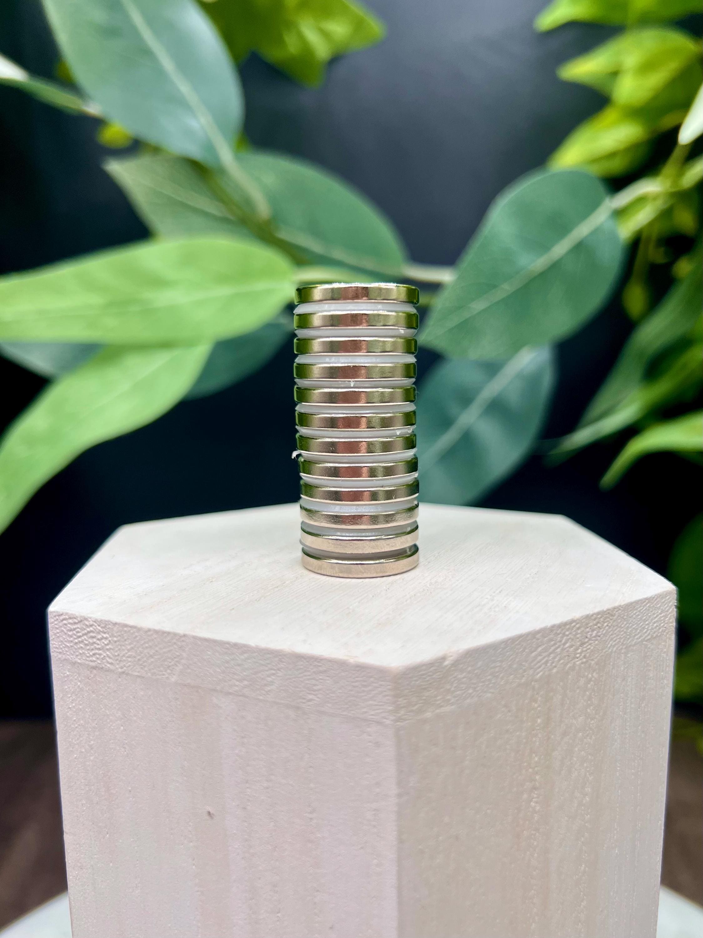 20 Aimants Néodyme N52 Super Forts 1/2" X 1/8" - Disque Nickelé Neuf