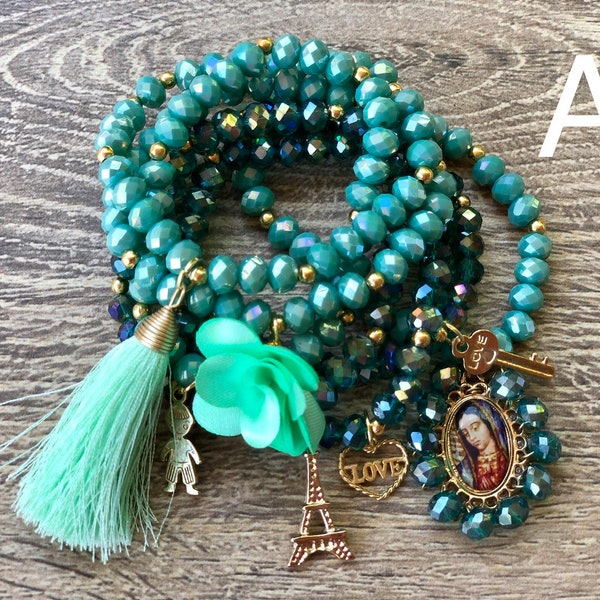 Mexican Religious Charm Bracelet Etsy