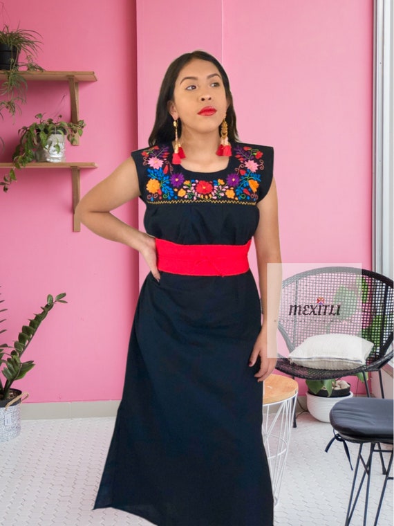 Mexican Maxi Dress Hand Embroidered Dress Vestido Mexicano - Etsy Ireland Mexican Maxi Dress Hand Embroidered Dress Vestido Mexicano - Etsy Ireland