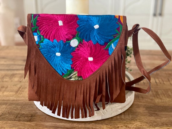 Mexican embroidered store crossbody bag
