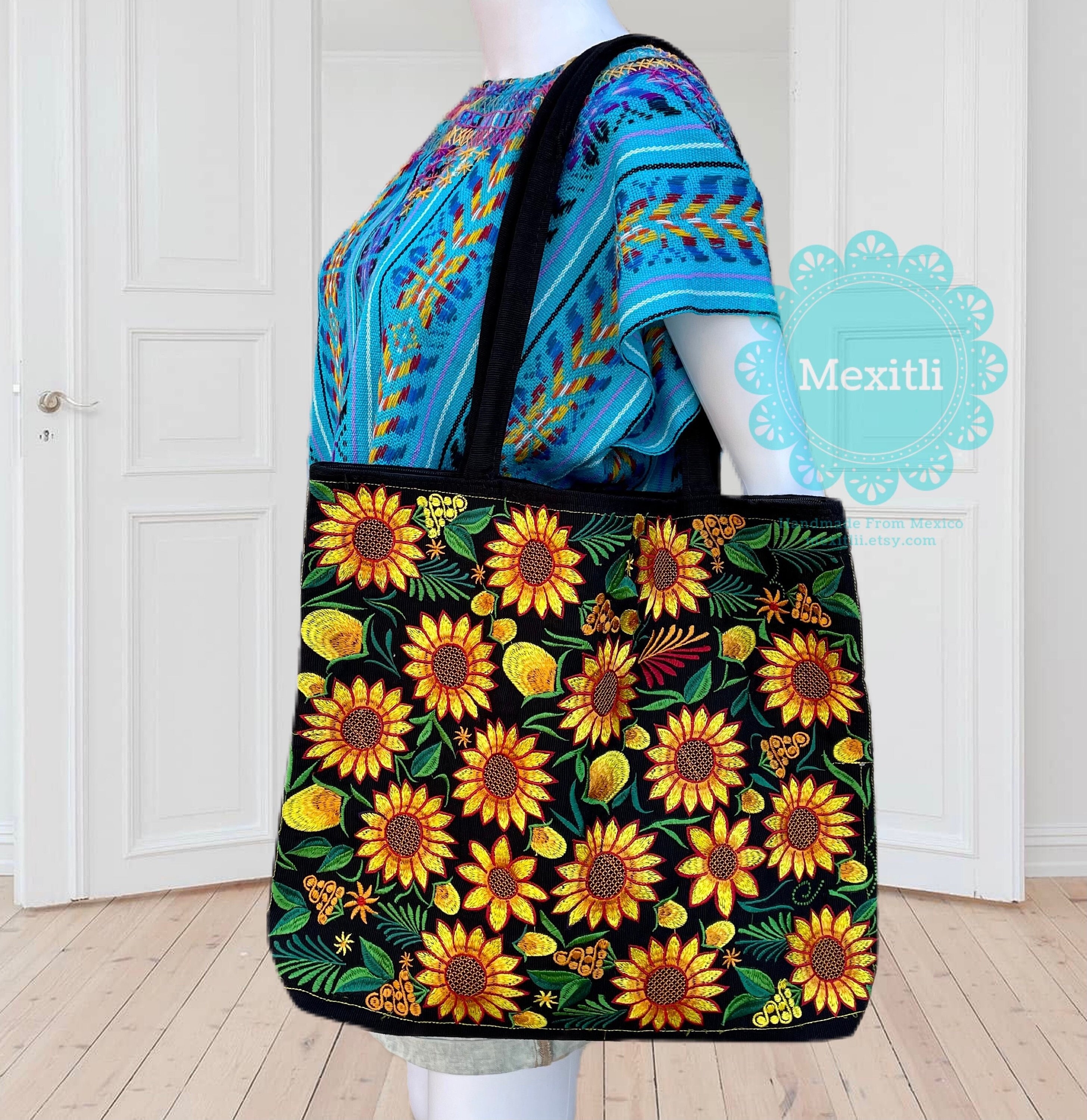 sunflower tote bolsa