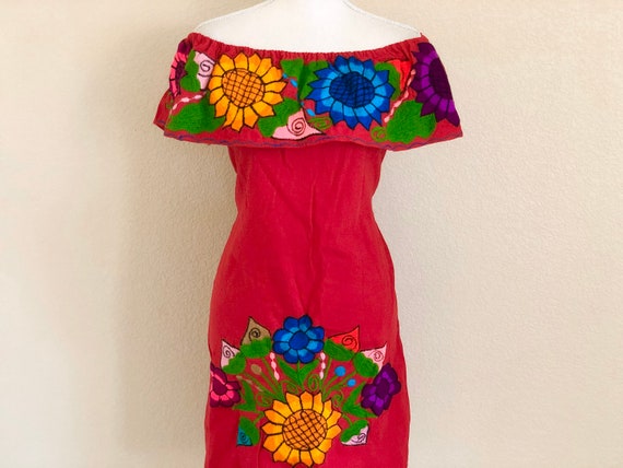 off the shoulder mexican dress